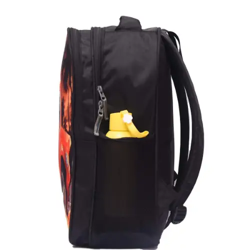 Black Polyester Designer School Bag