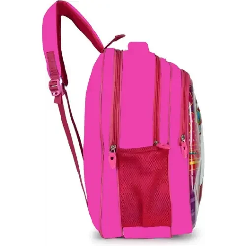 2-zip school backpack (22L) Sunset, yellow-pink • MILAN