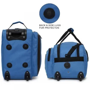 Dejan Duffle Trolley Bag Luggage Bag 20 Inch 52 cm Bag Blue (4)