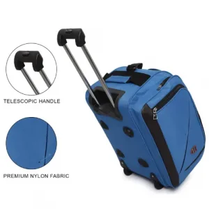 Dejan Duffle Trolley Bag Luggage Bag 20 Inch 52 cm Bag Blue (5)